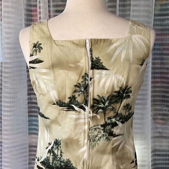Vintage Shannon Marie Hawaiian Print Sheath Dress Women’s Medium 10 - Picture 5 of 6